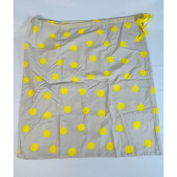 Boden Gray Yellow Polka Dot Dust Bag Handbag Clothing Gift Bag 20x22 - Picture 3 of 6
